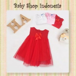 Dress Bayi Bow Merah  large